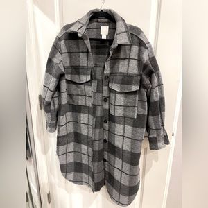 H&M Plaid Shacket